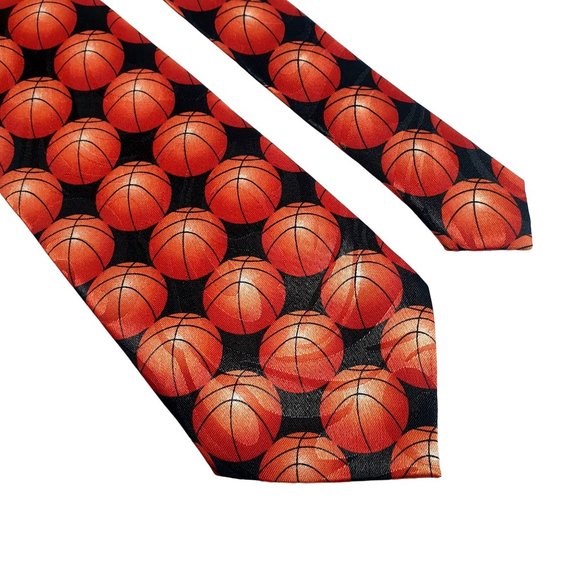 Steven Harris Basketball Mens Novelty Coach Necktie Office Work Casual Dad Gift - Picture 2 of 5